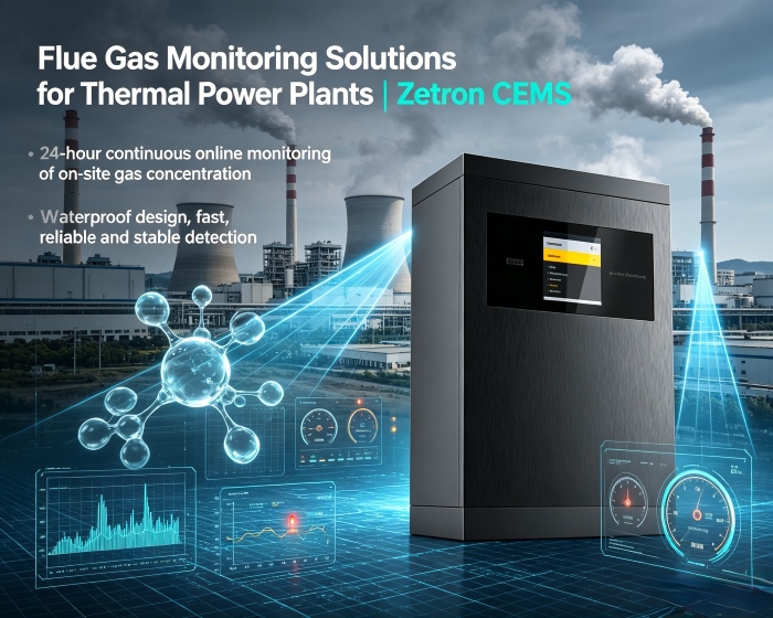 火力発電所向け排ガス監視ソリューション | Zetron CEMS はプロセス監視からパイプエンド排出ガスコンプライアンスまで