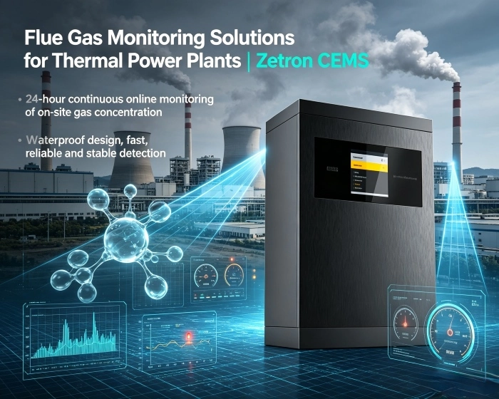 火力発電所向け排ガス監視ソリューション | Zetron CEMS はプロセス監視からパイプエンド排出ガスコンプライアンスまで